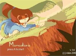 Title screen of Momodora on the Microsoft Windows.