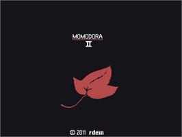 Title screen of Momodora 2 on the Microsoft Windows.
