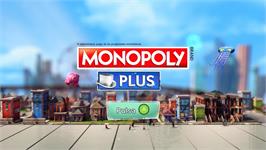 Title screen of Monopoly Plus on the Microsoft Windows.