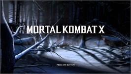 Title screen of Mortal Kombat XL on the Microsoft Windows.