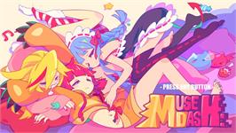 Title screen of Muse Dash on the Microsoft Windows.