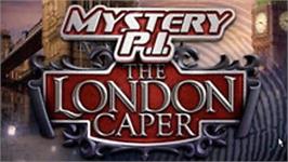 Title screen of Mystery P.I. - The London Caper on the Microsoft Windows.