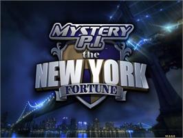 Title screen of Mystery P.I. - The New York Fortune on the Microsoft Windows.