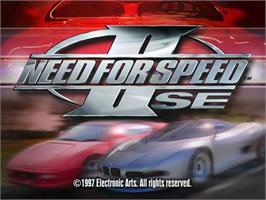 Title screen of Need for Speed 2 - SE on the Microsoft Windows.