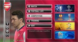 Title screen of PES 2014 - Pro Evolution Soccer on the Microsoft Windows.