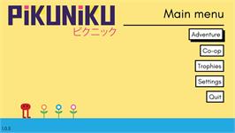 Title screen of Pikuniku on the Microsoft Windows.