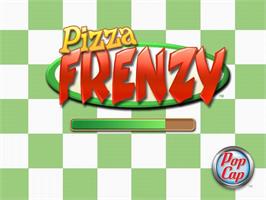 Title screen of Pizza Frenzy on the Microsoft Windows.