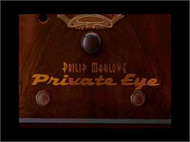 Title screen of Private Eye on the Microsoft Windows.