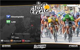 Title screen of Pro Cycling Manager - Season 2010 on the Microsoft Windows.