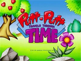 Title screen of Putt-Putt Travels Through Time on the Microsoft Windows.