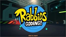 Title screen of Rabbids - Coding! on the Microsoft Windows.