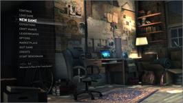 Title screen of Rise Of The Tomb Raider on the Microsoft Windows.