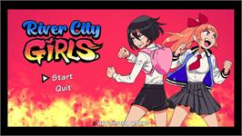 Title screen of River City Girls on the Microsoft Windows.