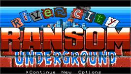 Title screen of River City Ransom - Underground on the Microsoft Windows.