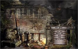 Title screen of S.T.A.L.K.E.R. - Shadow of Chernobyl on the Microsoft Windows.