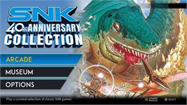 Title screen of SNK 40th Anniversary Collection on the Microsoft Windows.