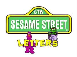 Title screen of Sesame Street - Letters on the Microsoft Windows.