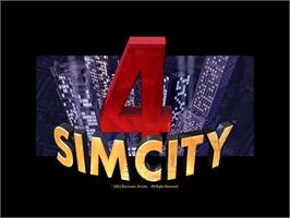 Title screen of SimCity 4 on the Microsoft Windows.