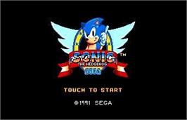 Title screen of Sonic SMS Remake on the Microsoft Windows.