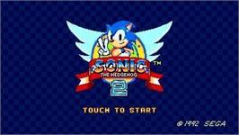 Title screen of Sonic SMS Remake 2 on the Microsoft Windows.