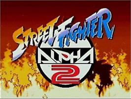 Title screen of Street Fighter Alpha 2 on the Microsoft Windows.
