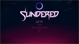 Title screen of Sundered on the Microsoft Windows.