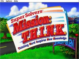 Title screen of Super Solvers Mission - T.H.I.N.K. on the Microsoft Windows.