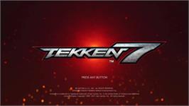 Title screen of Tekken 7 (Deluxe Edition) on the Microsoft Windows.