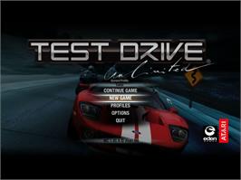 Title screen of Test Drive Unlimited on the Microsoft Windows.