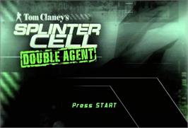 Title screen of Tom Clancy's Splinter Cell - Double Agent on the Microsoft Windows.