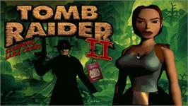 Title screen of Tomb Raider 2 on the Microsoft Windows.