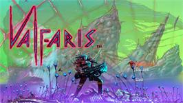 Title screen of Valfaris on the Microsoft Windows.