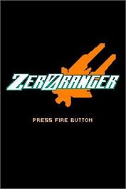 Title screen of ZeroRanger on the Microsoft Windows.