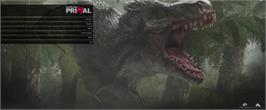 Title screen of theHunter - Primal on the Microsoft Windows.