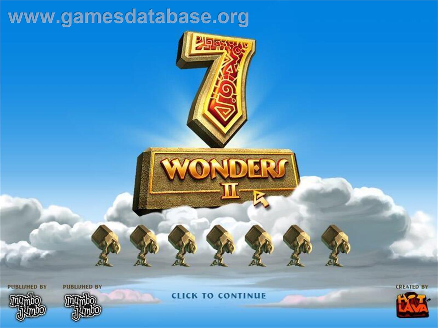 7 Wonders II - Microsoft Windows - Artwork - Title Screen