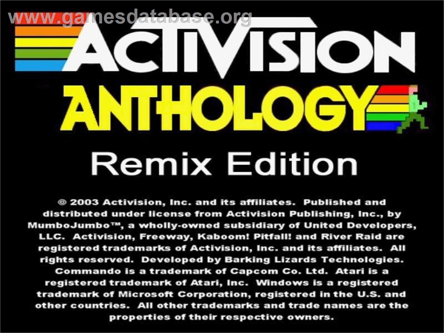Activision Anthology - Remix Edition - Microsoft Windows - Artwork - Title Screen