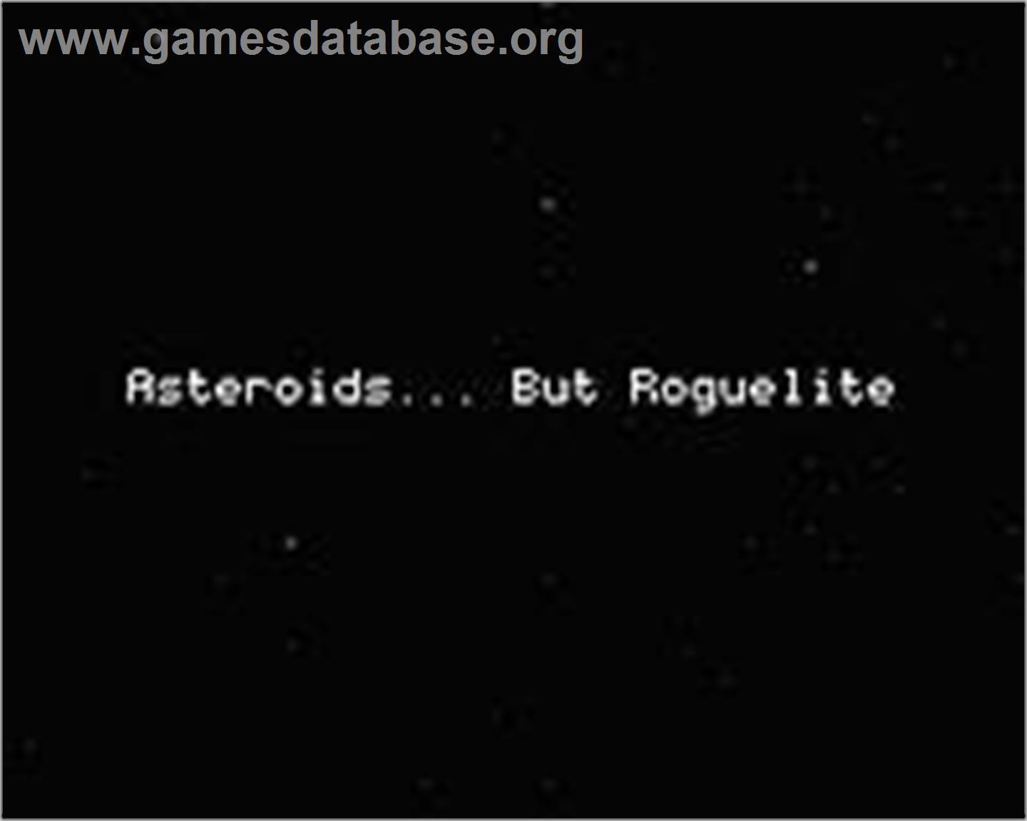 Asteroids - Microsoft Windows - Artwork - Title Screen