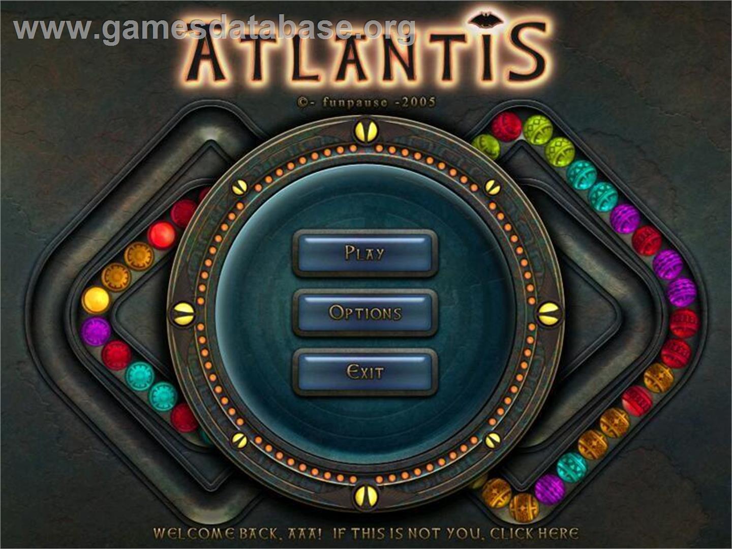 Atlantis - Microsoft Windows - Artwork - Title Screen