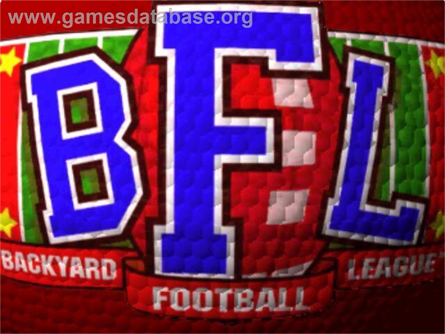 Backyard Football 2002 - Microsoft Windows - Artwork - Title Screen