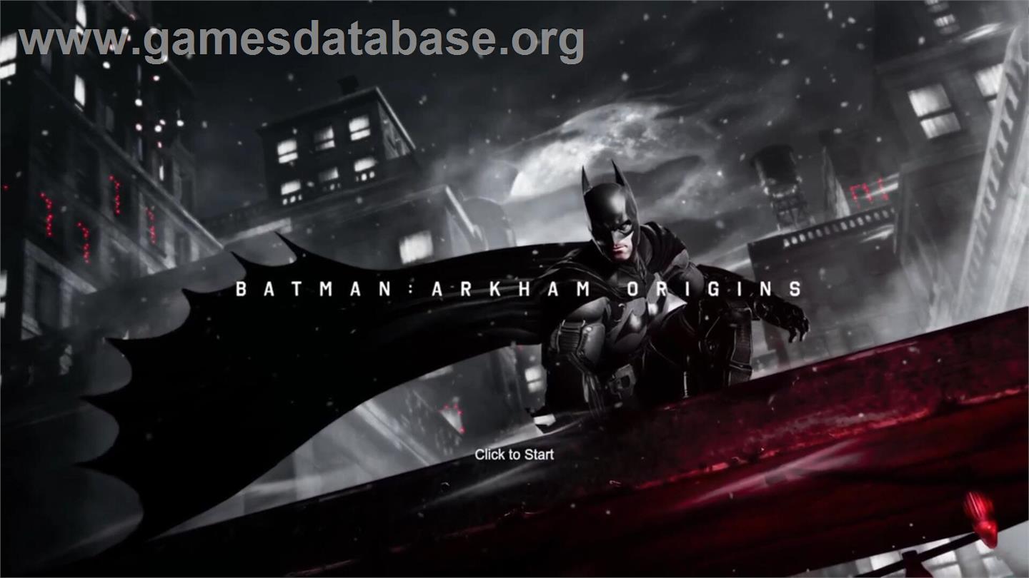 Batman - Arkham Origins - Microsoft Windows - Artwork - Title Screen