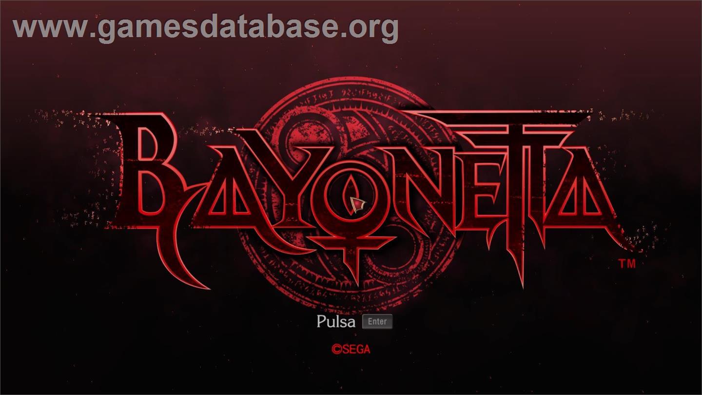 Bayonetta - Microsoft Windows - Artwork - Title Screen