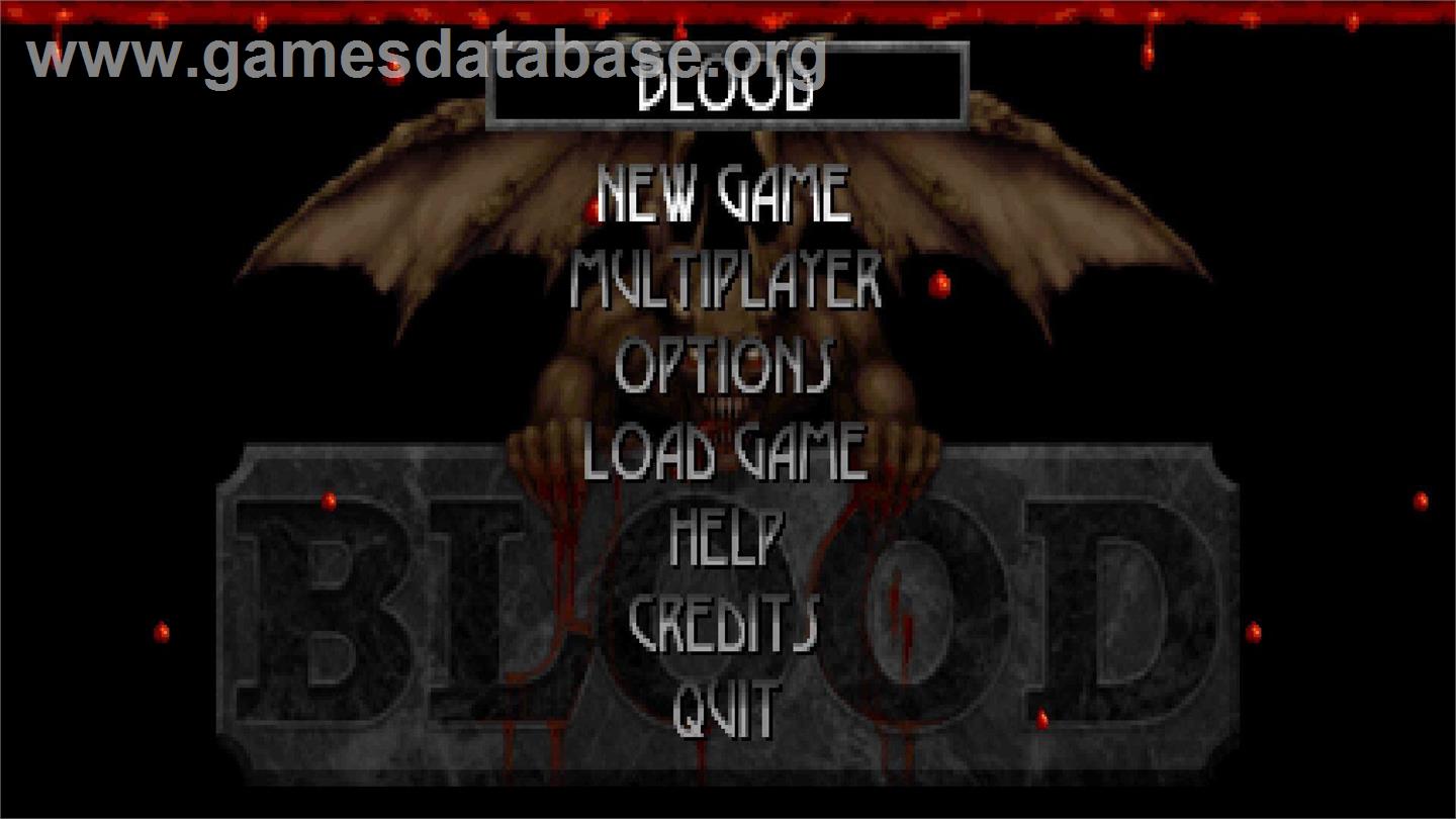 Blood - Fresh Supply - Microsoft Windows - Artwork - Title Screen