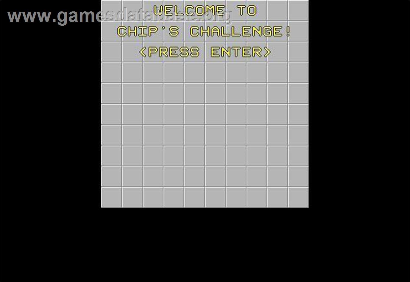 Chip's Challenge - Microsoft Windows - Artwork - Title Screen