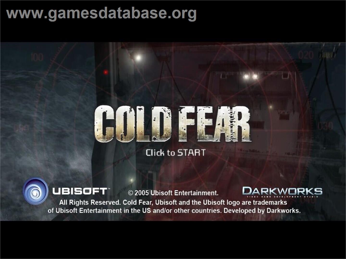 Cold Fear - Microsoft Windows - Artwork - Title Screen