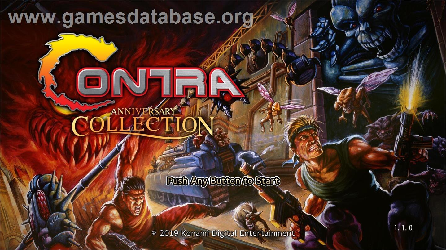 Contra - Anniversary Collection - Microsoft Windows - Artwork - Title Screen