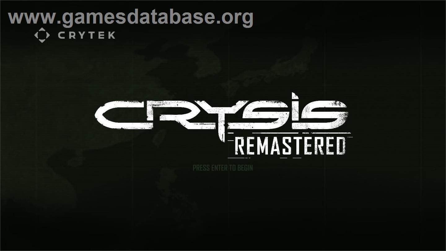 Crysis - Remastered - Microsoft Windows - Artwork - Title Screen