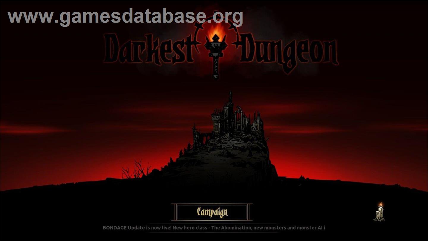 Darkest Dungeon - Microsoft Windows - Artwork - Title Screen