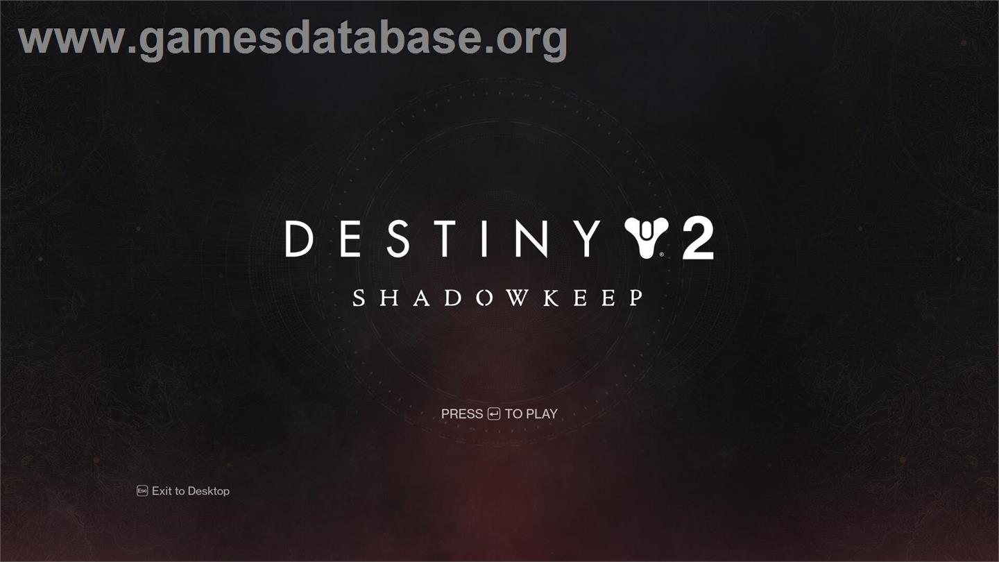 Destiny 2 - Microsoft Windows - Artwork - Title Screen