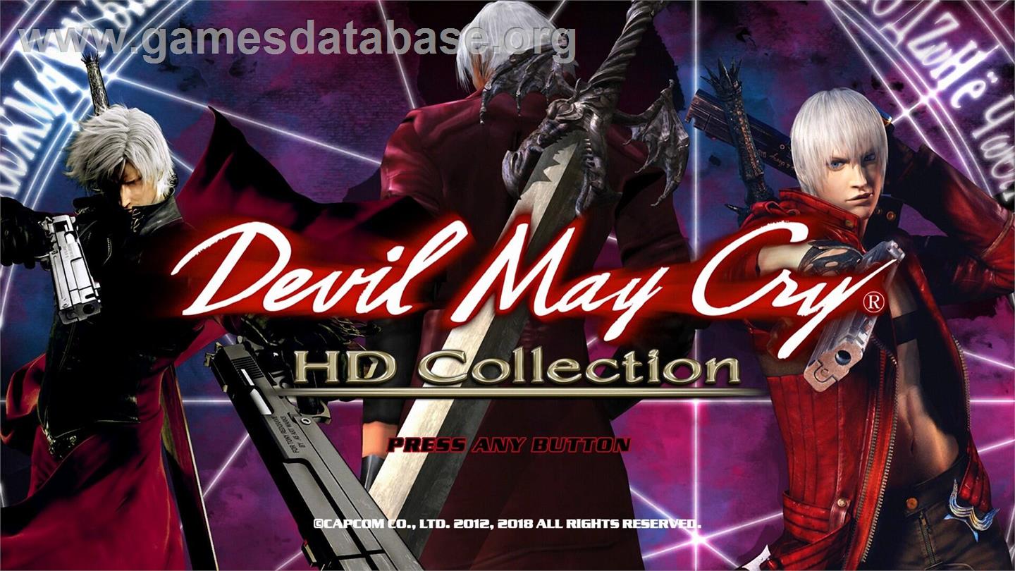 Devil May Cry - HD Collection - Microsoft Windows - Artwork - Title Screen