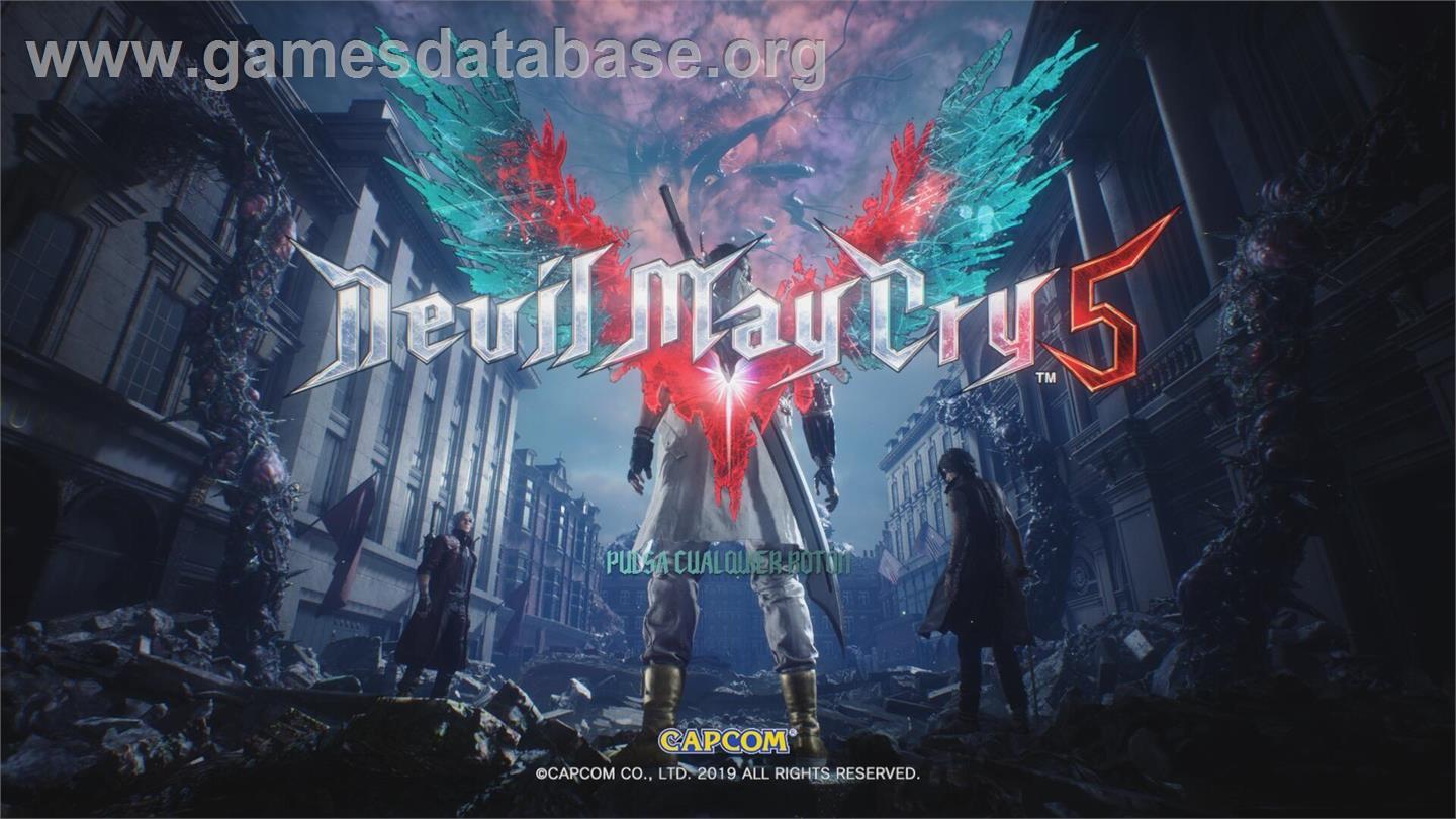 Devil May Cry 5 - Microsoft Windows - Artwork - Title Screen